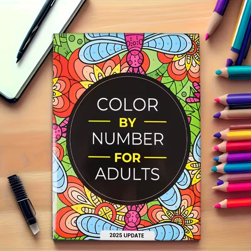 Color By Number For Adults: 75 Beautiful Pictures