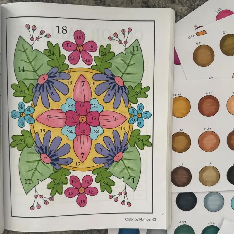 Color By Number For Adults: 75 Beautiful Pictures
